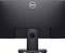 'Rear view of a Dell computer monitor with a matte black finish, central stand and brand lettering at the top.'