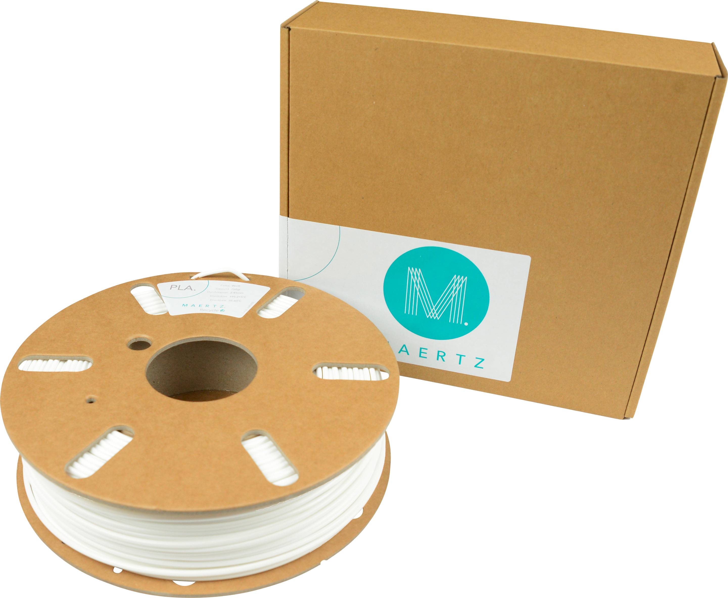 Maertz PMMA-1000-004 Polyactic-Acid Filament PLA 2.85 mm 750 g White 1 pc(s)-1