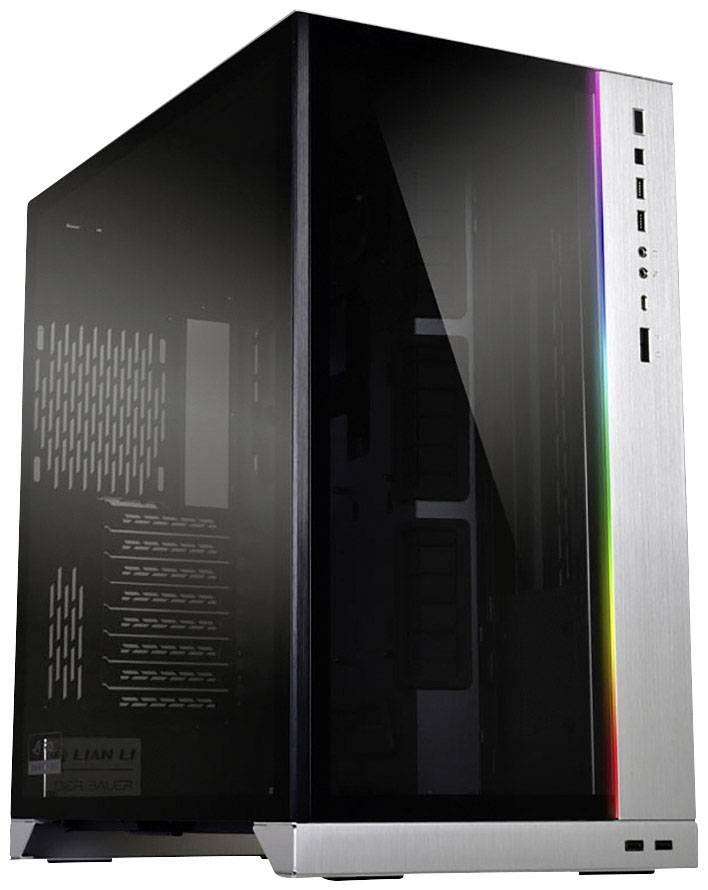 Lian Li O11Dynamic XL (ROG Certified) Midi tower Game console casing Silver Built-in lighting, Window, Dust filter