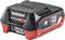 Black and red Metabo LiHD 12V battery pack with 4.0 Ah capacity. Marked with 'LiHD Technology' and '12 V Metabo'.
