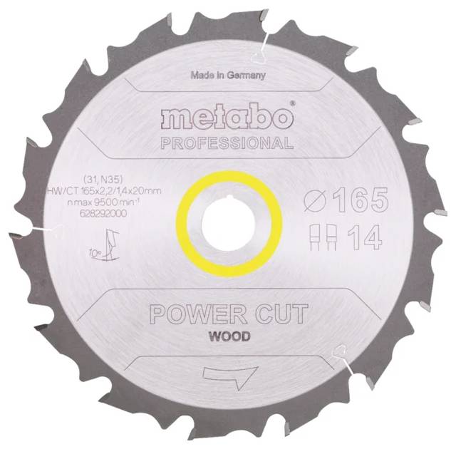 Metabo MULTI CUT PROFESSIONAL 628292000 Circular saw blade 165 x 20 x 1
