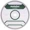 Circular saw blade with the inscription 'metabo CLASSIC' and 'MULTI CUT'. Diameter 305 mm, maximum 4000 rpm, suitable for wood and plastic processing.