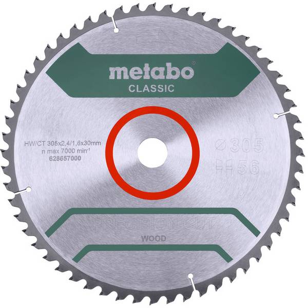 Metabo PRECISION CUT WOOD CLASSIC 628657000 Circular saw blade 305 x 30 x 1.6 mm Number of cogs: 56 1 pc(s)