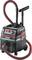 Wet and Dry Vacuum Cleaner by Metabo, Model ASR 35 M ACP, with red hose and wheels, suitable for industrial and craft applications.