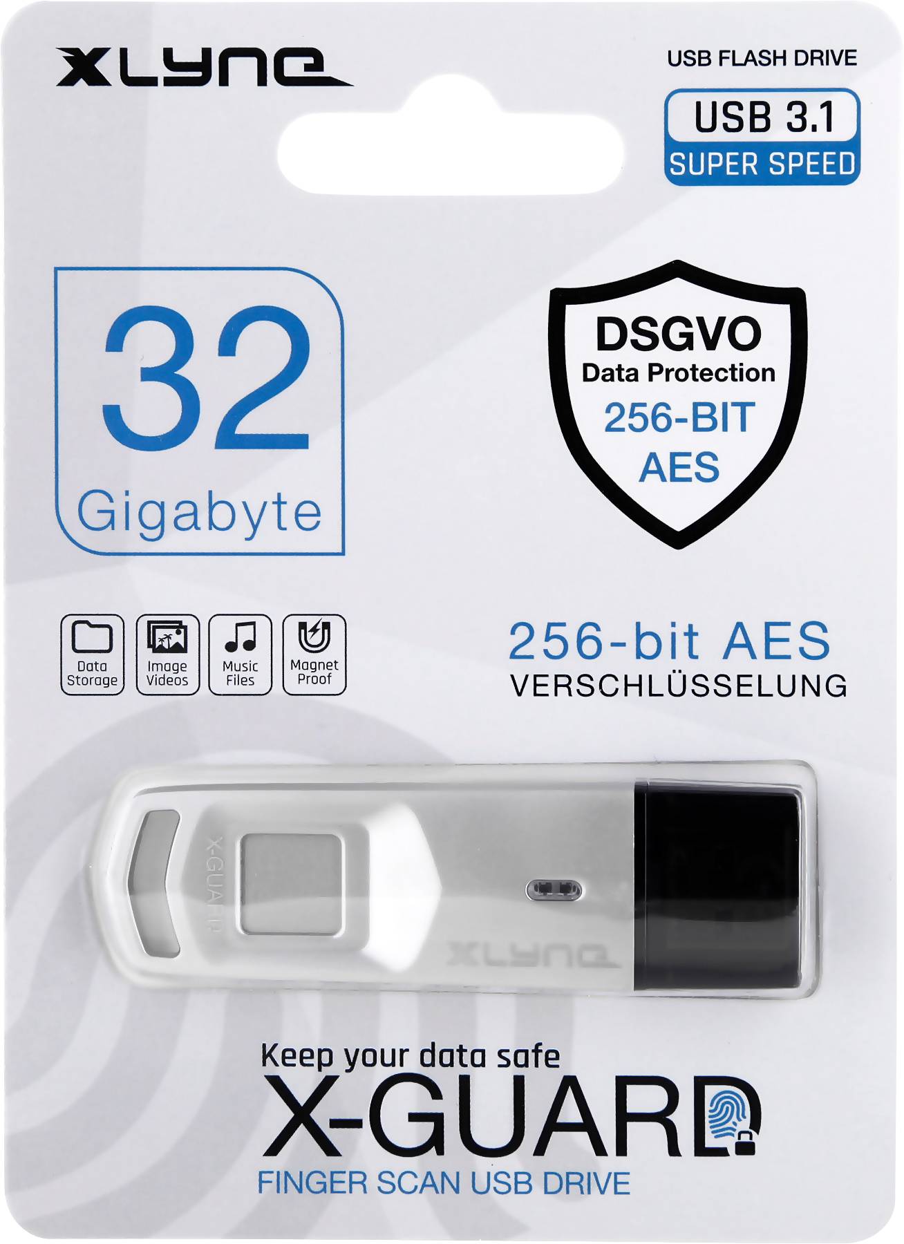 Xlyne X-Guard USB stick 32 GB Silver 7932002 USB A (USB 3.2 2nd gen)-2