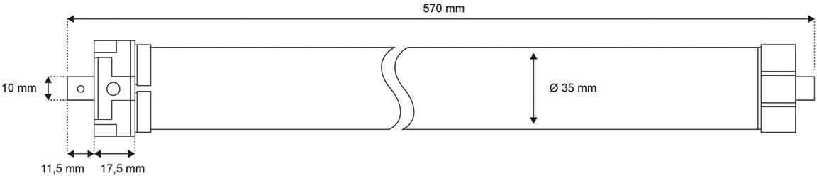 21110 Schellenberg SmartHome Tubular motor Recess-mount-11
