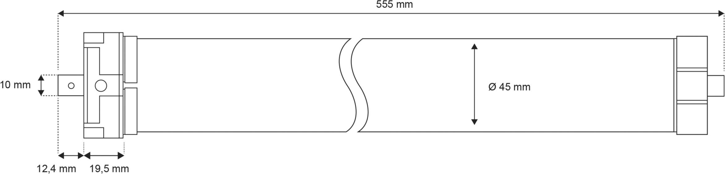 21210 Schellenberg SmartHome Tubular motor Recess-mount-3