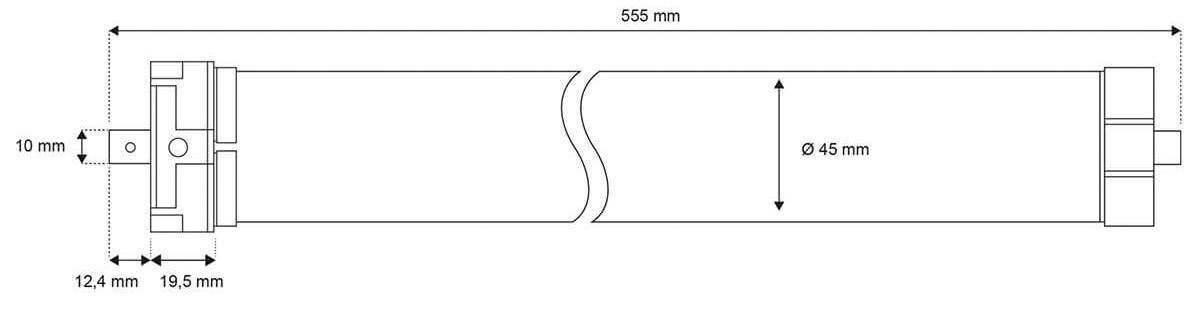 21210 Schellenberg SmartHome Tubular motor Recess-mount-10