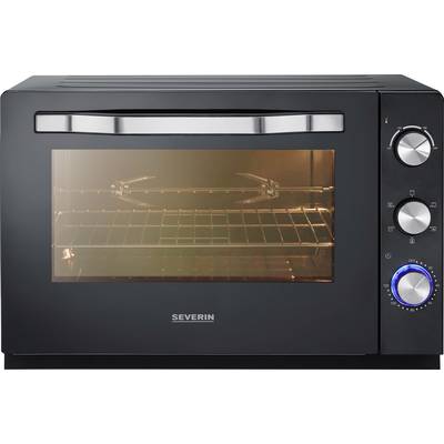Image of Severin TO 2066 Mini oven with manual temperature settings, Timer fuction, corded, with pizza stone, Fan-assisted oven 60 l