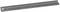 Metal ruler with centimetre and millimetre markings.