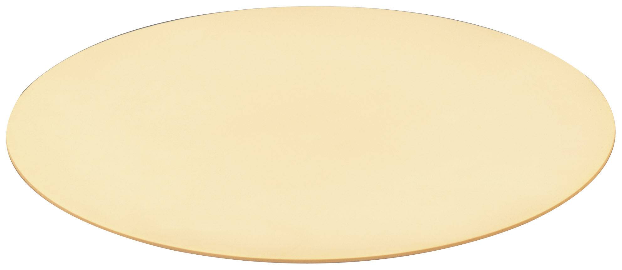 An orange, flat circle on a white background.