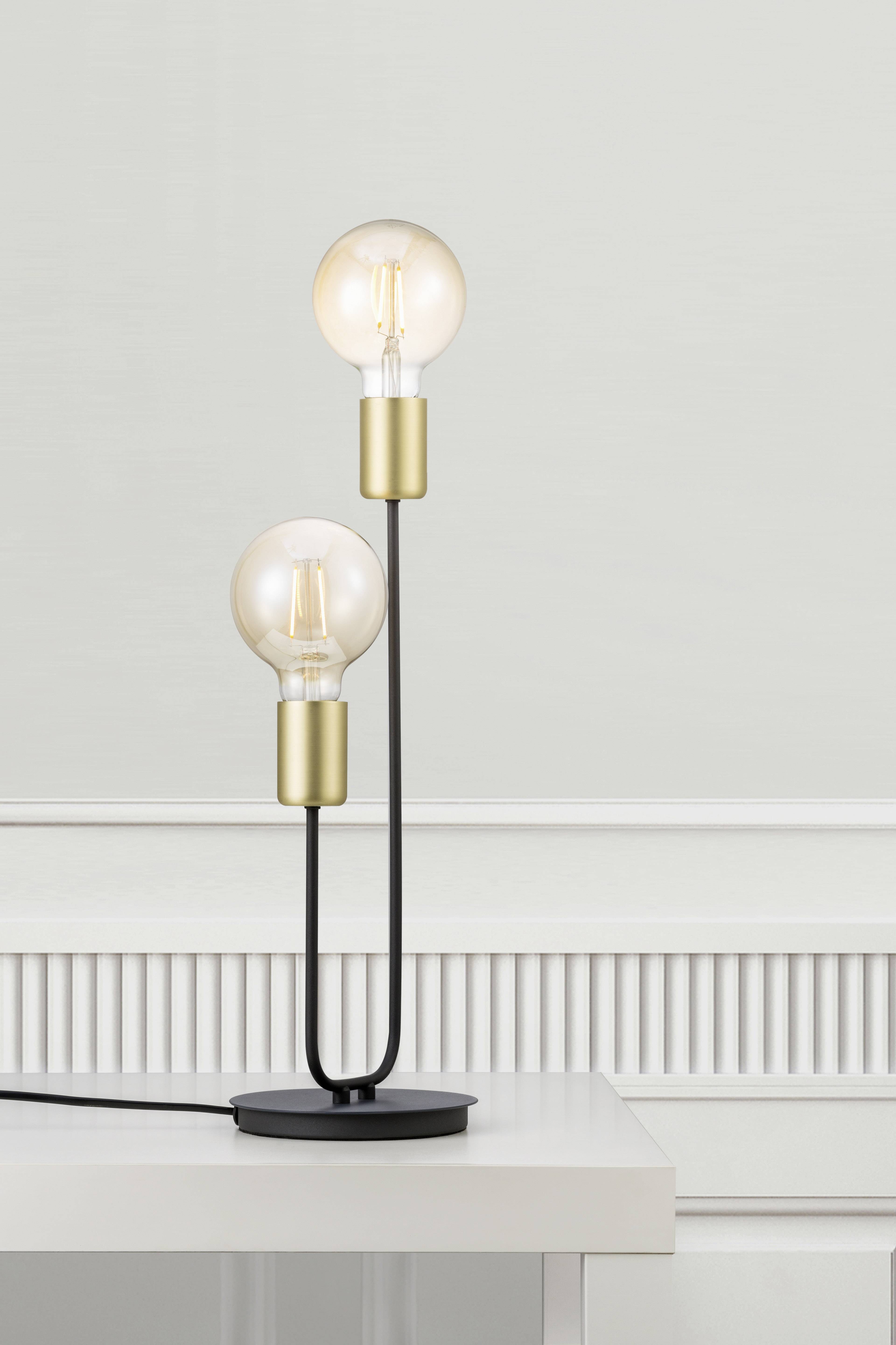 Nordlux Josefine 48955003 Desk lamp E-27 Black (matt), Brass-1