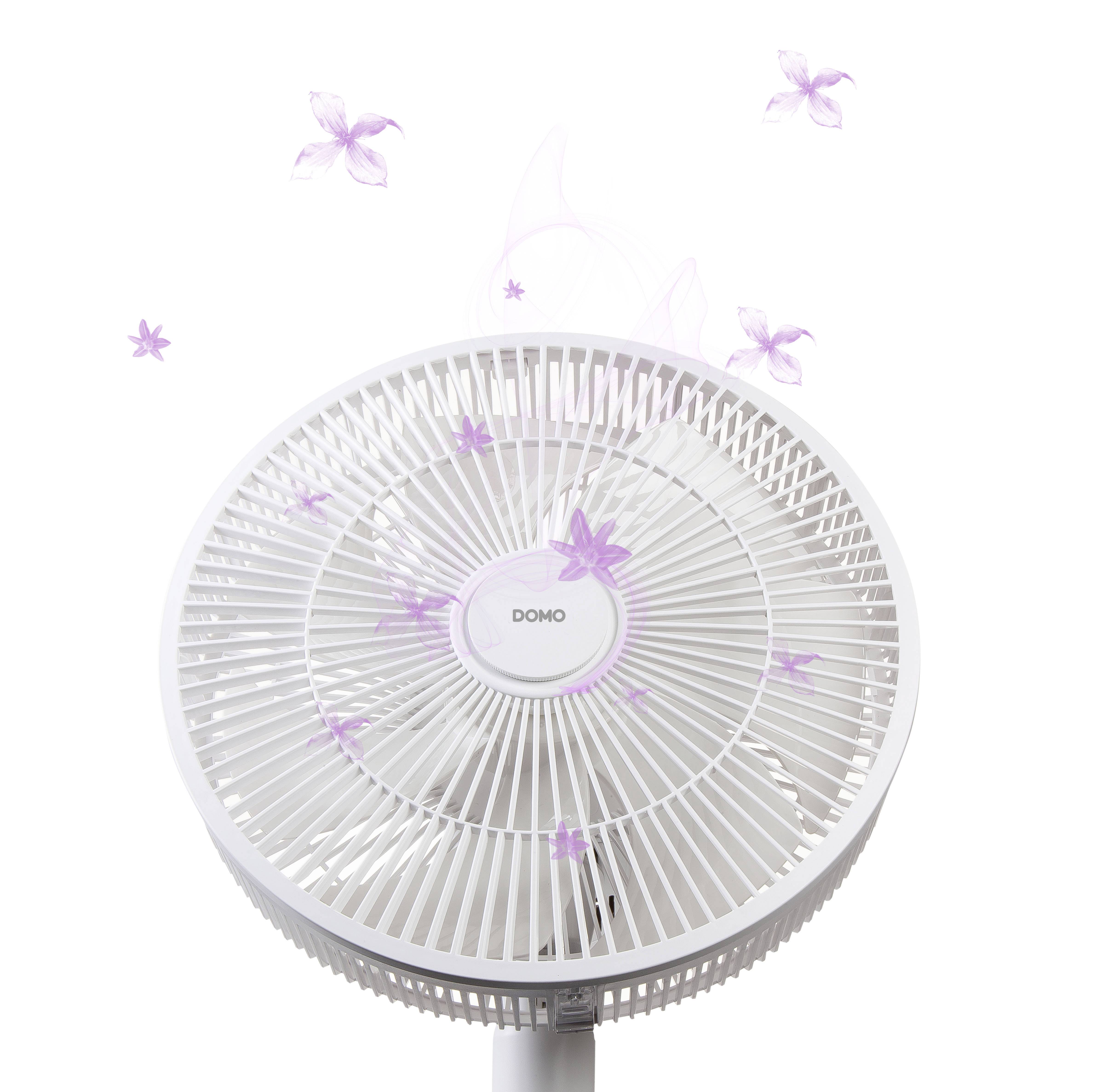 DOMO Multi Blade Free standing fan 45 W (Ø x H) 35 cm x 100 cm White Scent diffuser, Timer, Auto switch-off, Height-adju-9