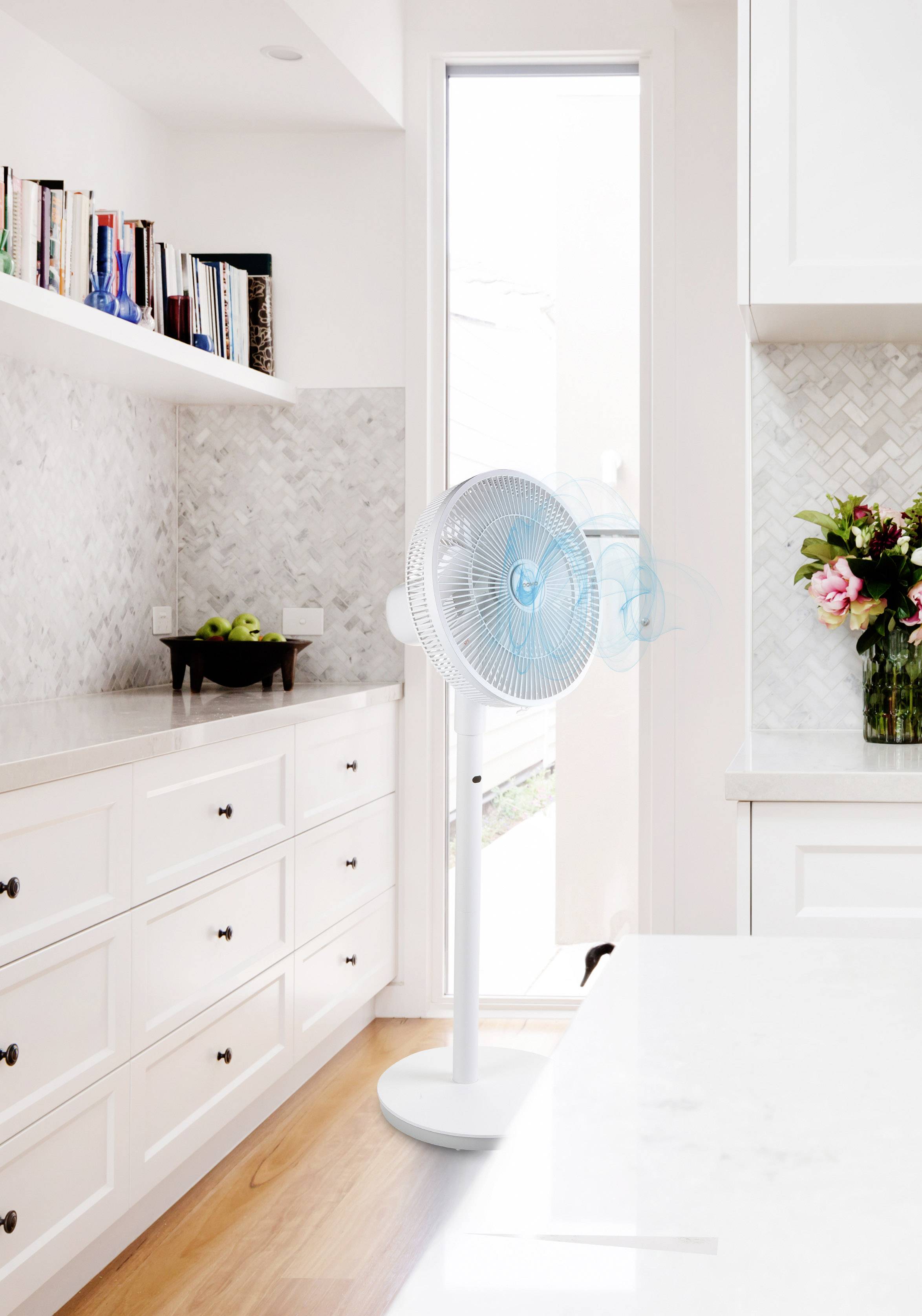 DOMO Multi Blade Free standing fan 45 W (Ø x H) 35 cm x 100 cm White Scent diffuser, Timer, Auto switch-off, Height-adju-10
