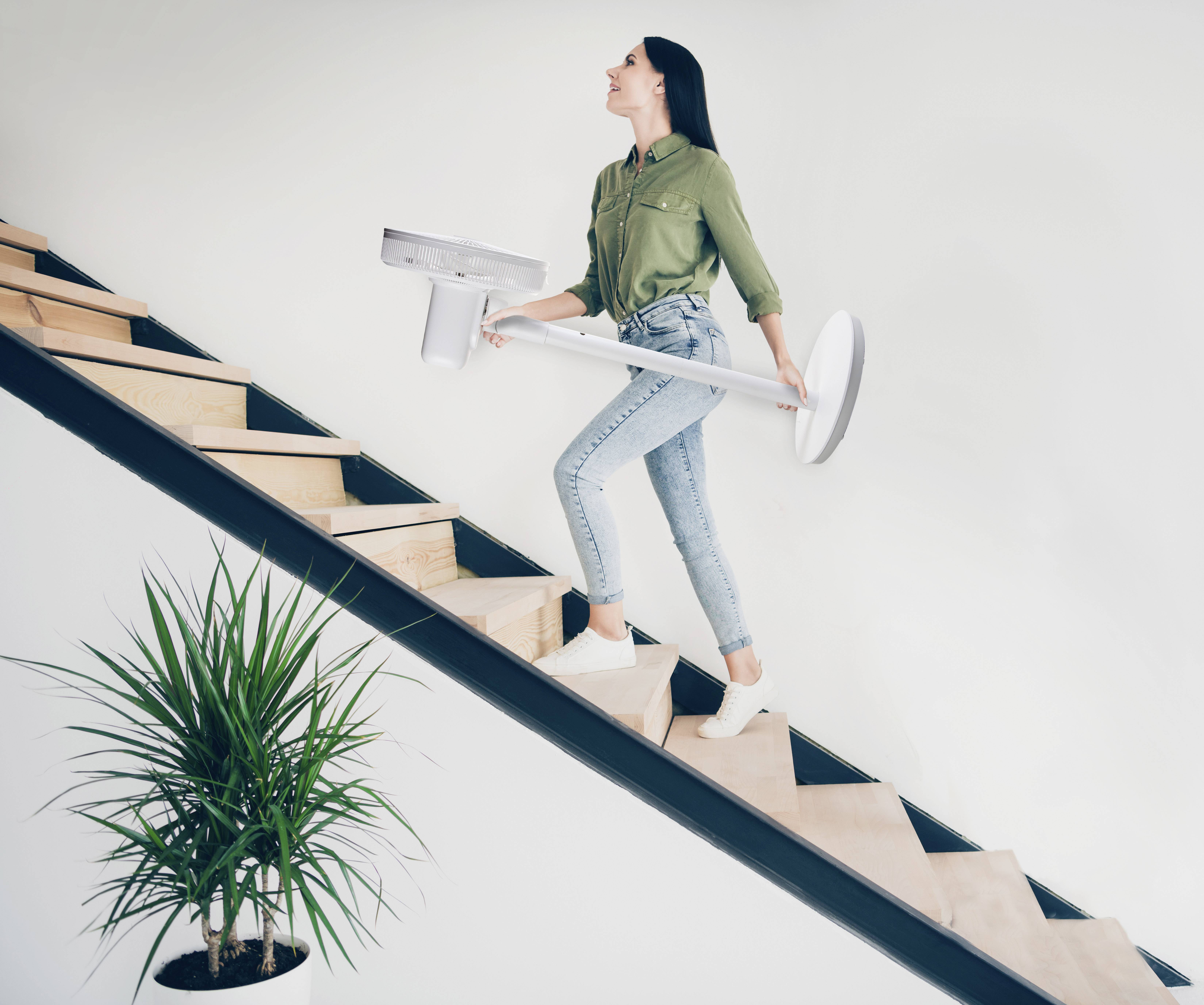 DOMO Multi Blade Free standing fan 45 W (Ø x H) 35 cm x 100 cm White Scent diffuser, Timer, Auto switch-off, Height-adju-16