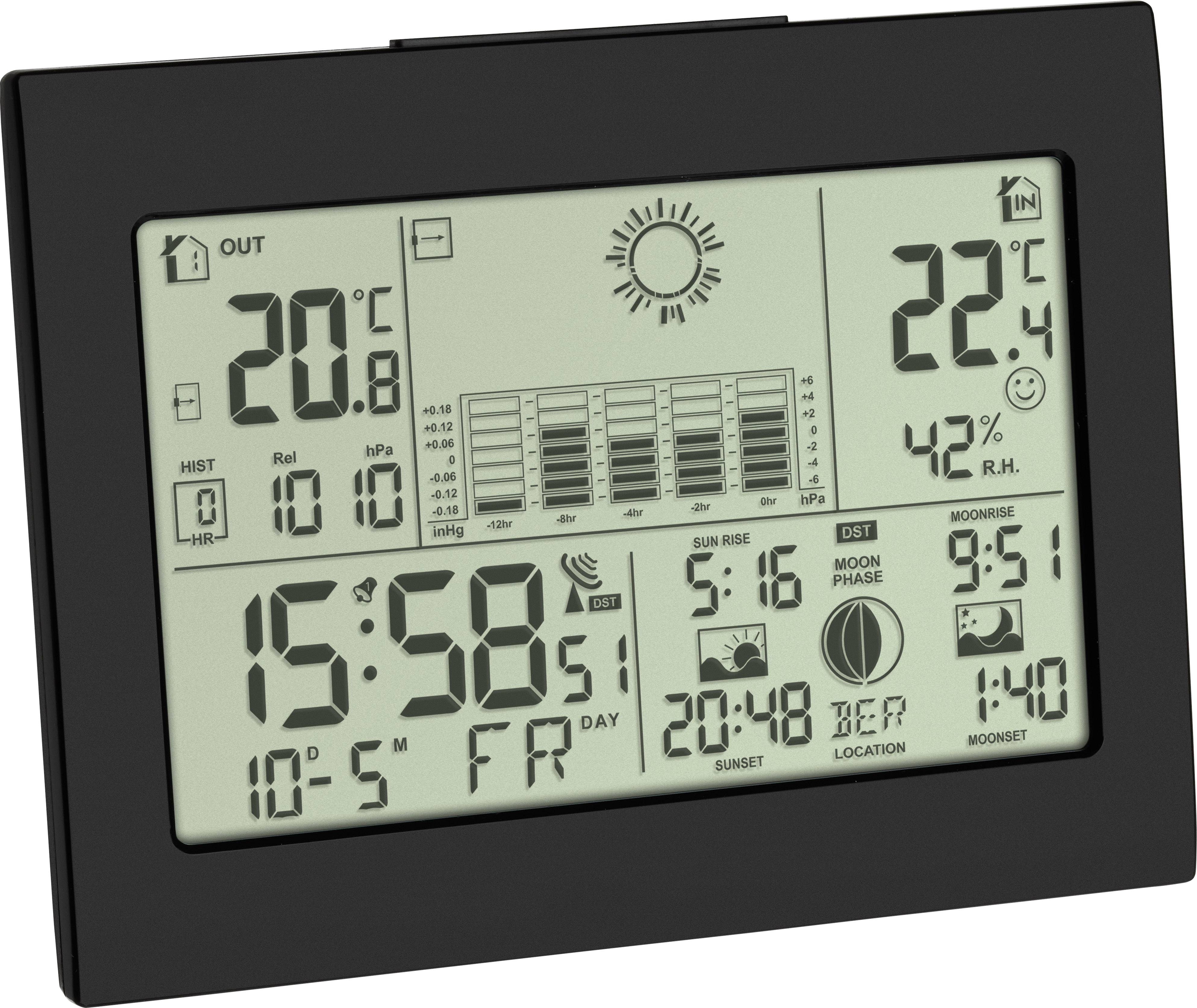 TFA Dostmann HORIZON 35.1155.01 Wireless digital weather station Max. number of sensors 3