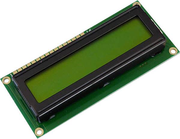 Display Elektronik LCD Yellow-green (W x H x D) 80 x 36 x 6.6 mm