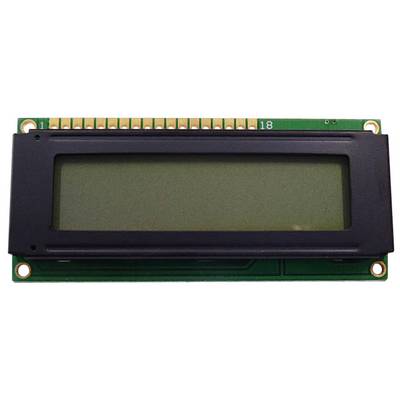 A rectangular LCD display, mounted on a green circuit board, with gold-plated connector pins along the top edge.