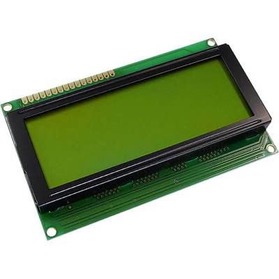 LCD display module with a green background and black frame, suitable for electronic applications to display simple information.