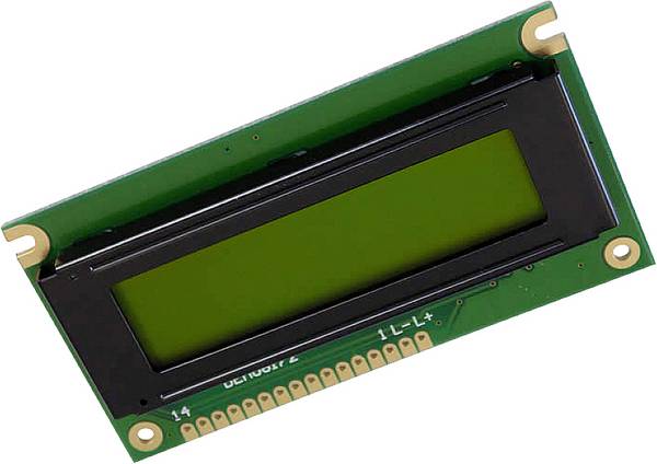 Display Elektronik LCD Yellow-green (W x H x D) 84 x 44 x 7.6 mm