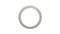 A simple, grey circle on a white background.