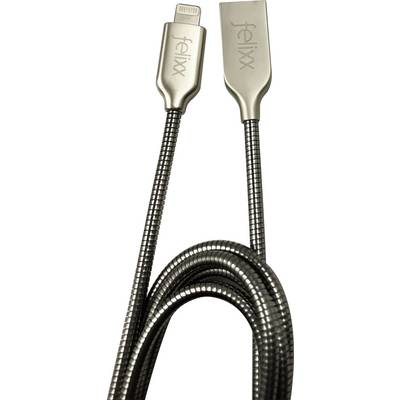 Felixx Premium USB cable 1.00 m Aluminium connector DC-MET-LI-0