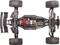 RC Car from Above: Chassis, Motor, Electronics, Suspension and Tyres Clearly Visible. Technology and Structure in Focus.