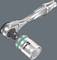 Ratchet with an ergonomic handle and metal surface, alongside a 13 mm socket with a green marking and Wera logo.