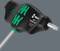 T-shaped screwdriver with Torx head, black handle and green markings; Brand: Wera, Model: 467 TORY HF.