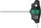 Torx screwdriver with T-handle and green-black design by Wera. Suitable for precise loosening and tightening of Torx screws.