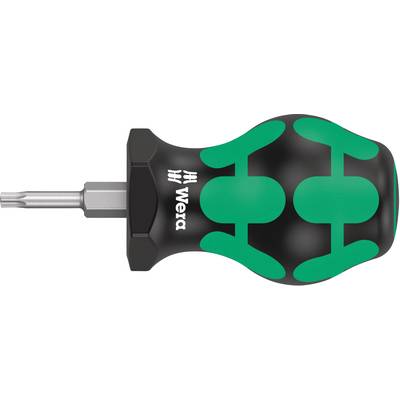 'A screwdriver with a green-black handle and interchangeable tip, suitable for precision work and durable in use.'