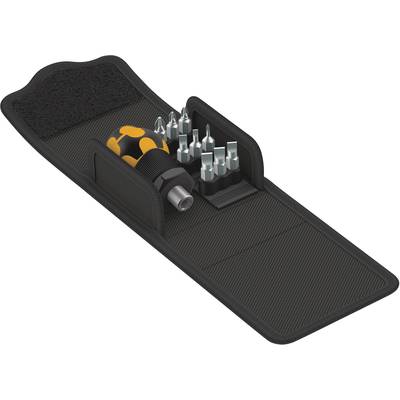'Screwdriver set with various attachments in an open case, ready for use.'
