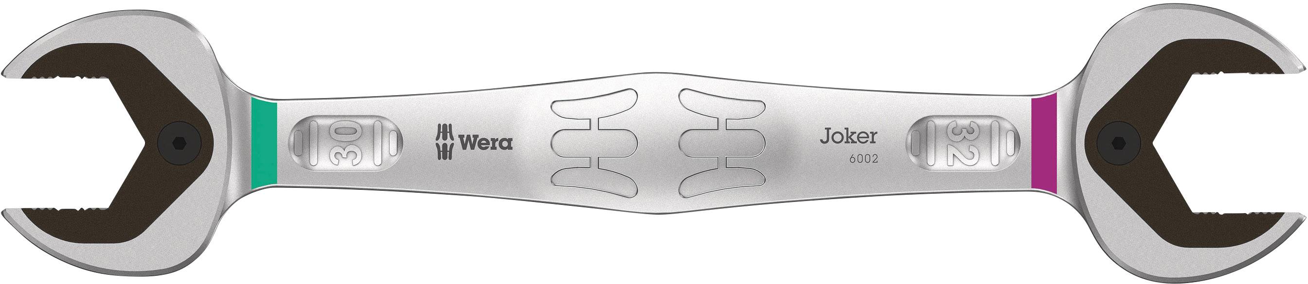 Wera 05020264001 6002 Joker Double Double-ended open ring spanner Spanner size (metric) 30 - 32 mm