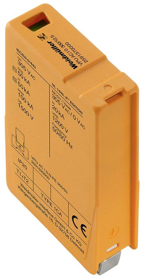 Weidmüller 2591370000 VPU AC I 0 300/12.5 Replacement module 50 kA 1 pc(s)