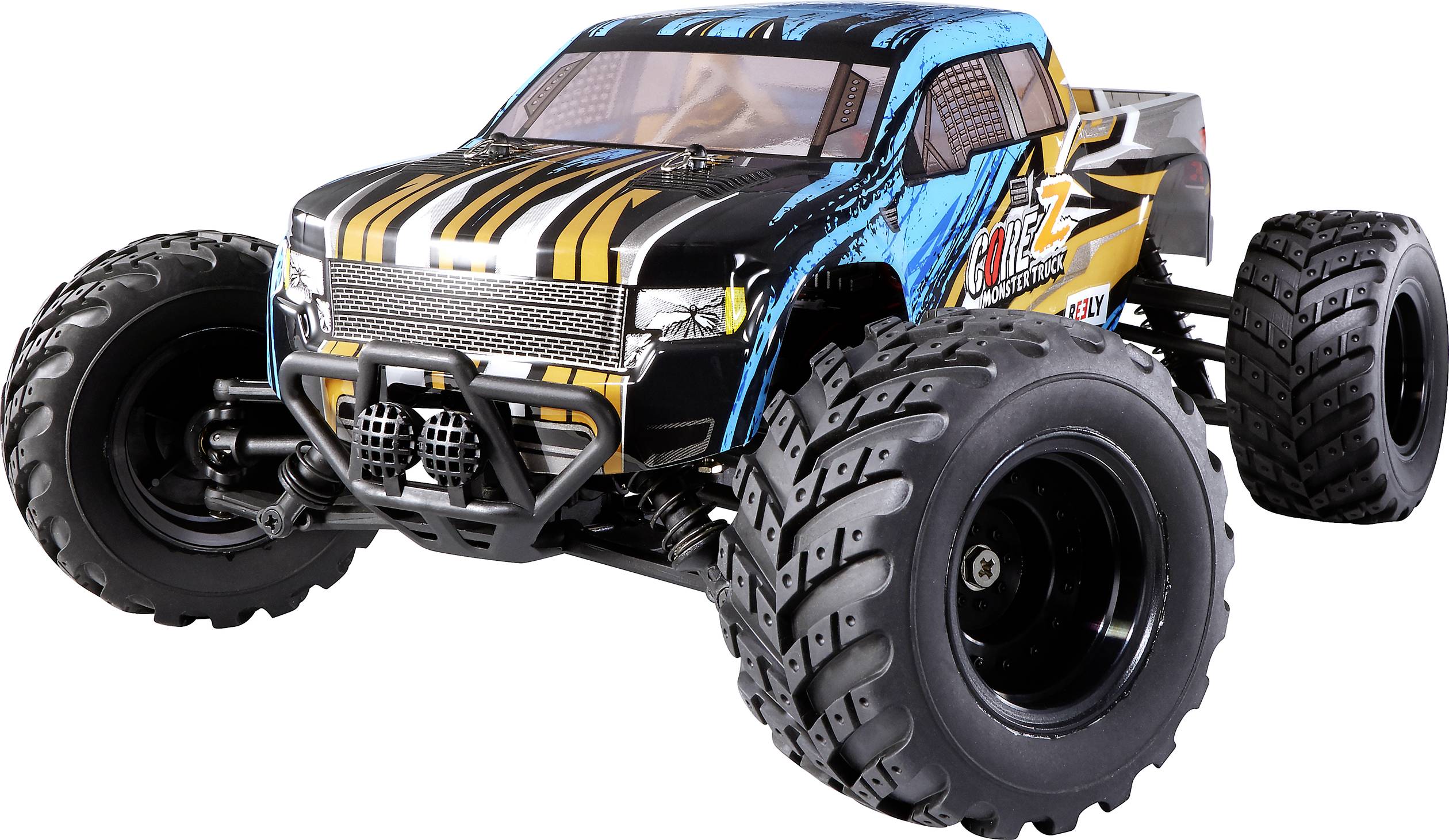 Buy Reely CORE Z Brushed 1:10 XS RC model car for beginners Electric  Monster truck 4WD RtR 2,4 GHz Incl. battery and chargin