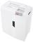 A white paper shredder with a 'HSM' brand logo, several indicator lights, and a paper feed slot at the top.