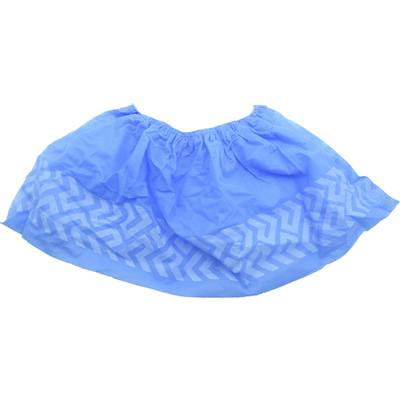 A blue, lightweight overjacket with an elasticated waistband and a striped zigzag pattern along the hem, often used for dances or as a costume accessory.