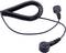 A black, spiral-shaped cable with two plugs, used for connecting electronic devices.
