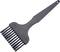 A black baking brush with a plastic handle and bristles.