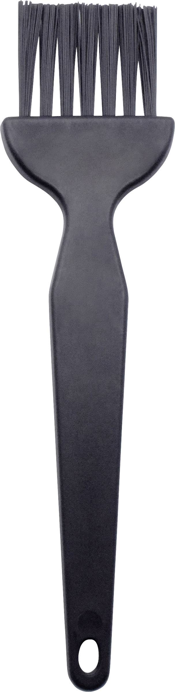 A black silicone brush with a long handle, suitable for applying sauces or oil when cooking and grilling.