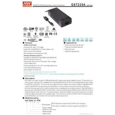 'Black laptop charger with cable and plug, suitable for connection to a power supply.'