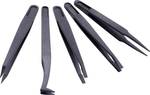Quadrios ESD tweezers set 5 pieces conductive