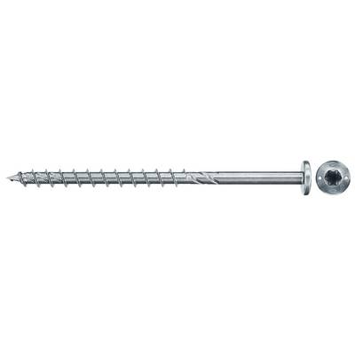 A metal screw with a Phillips head shown alongside a hex washer head, illustrating a fastener with two head styles.