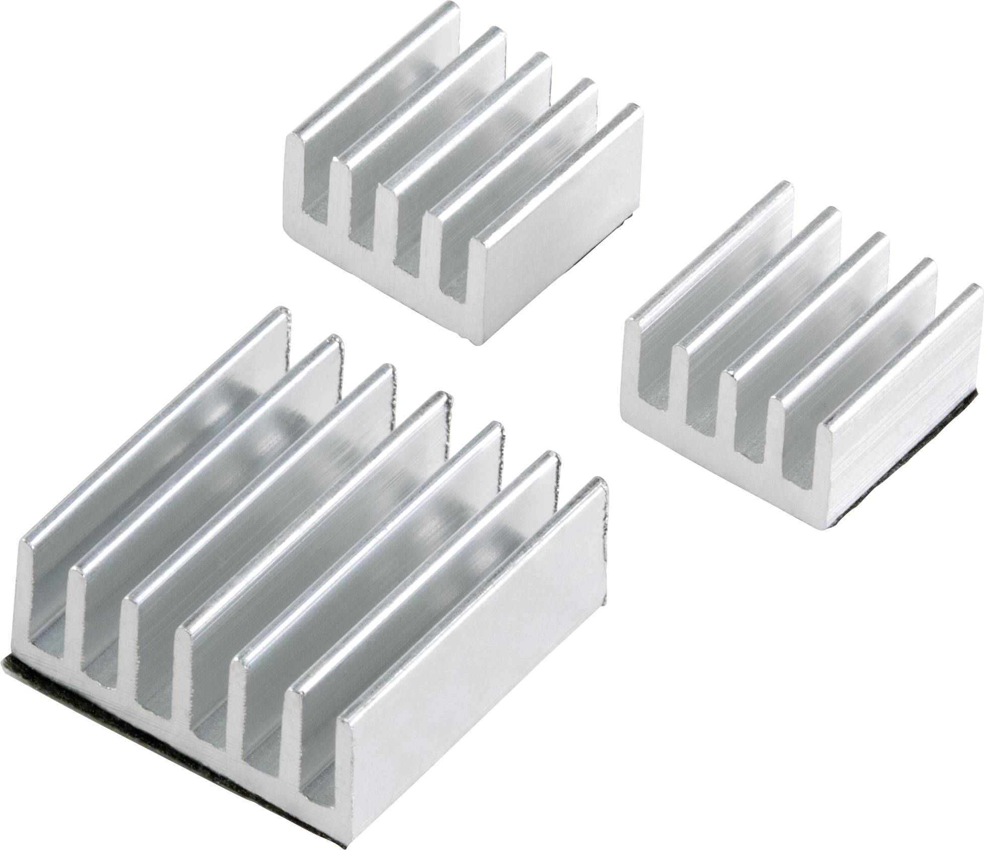 TRU COMPONENTS PCooler Heatsink set Compatible with (development kits): Raspberry Pi®, Banana Pi Silver