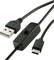 USB cable with on/off switch shows a standard USB-A connector and a USB-C connector, connected by a black cable.