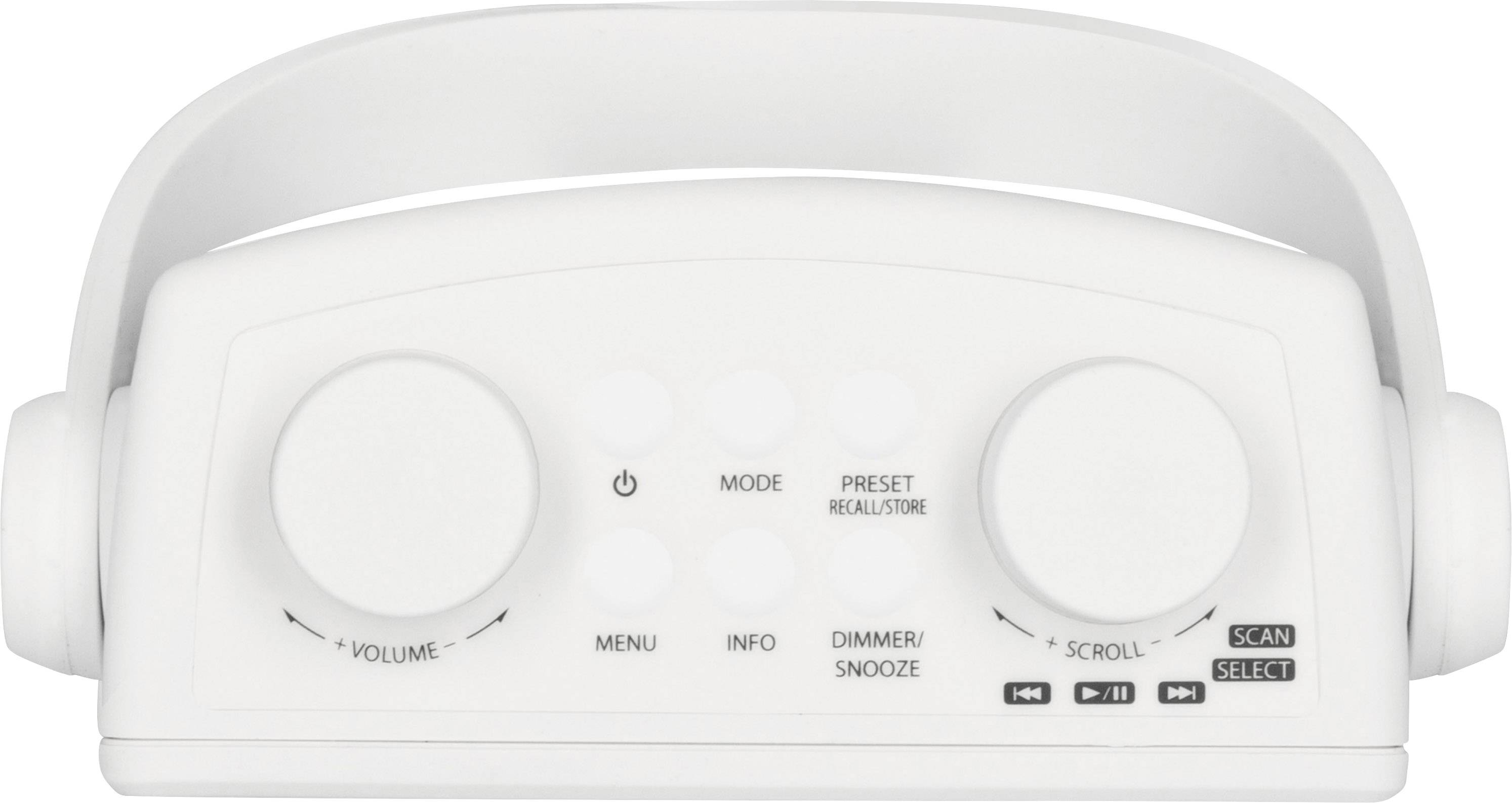 TechniSat DIGITRADIO 30 Bathroom radio DAB+, FM, DAB Bluetooth waterproof White-3