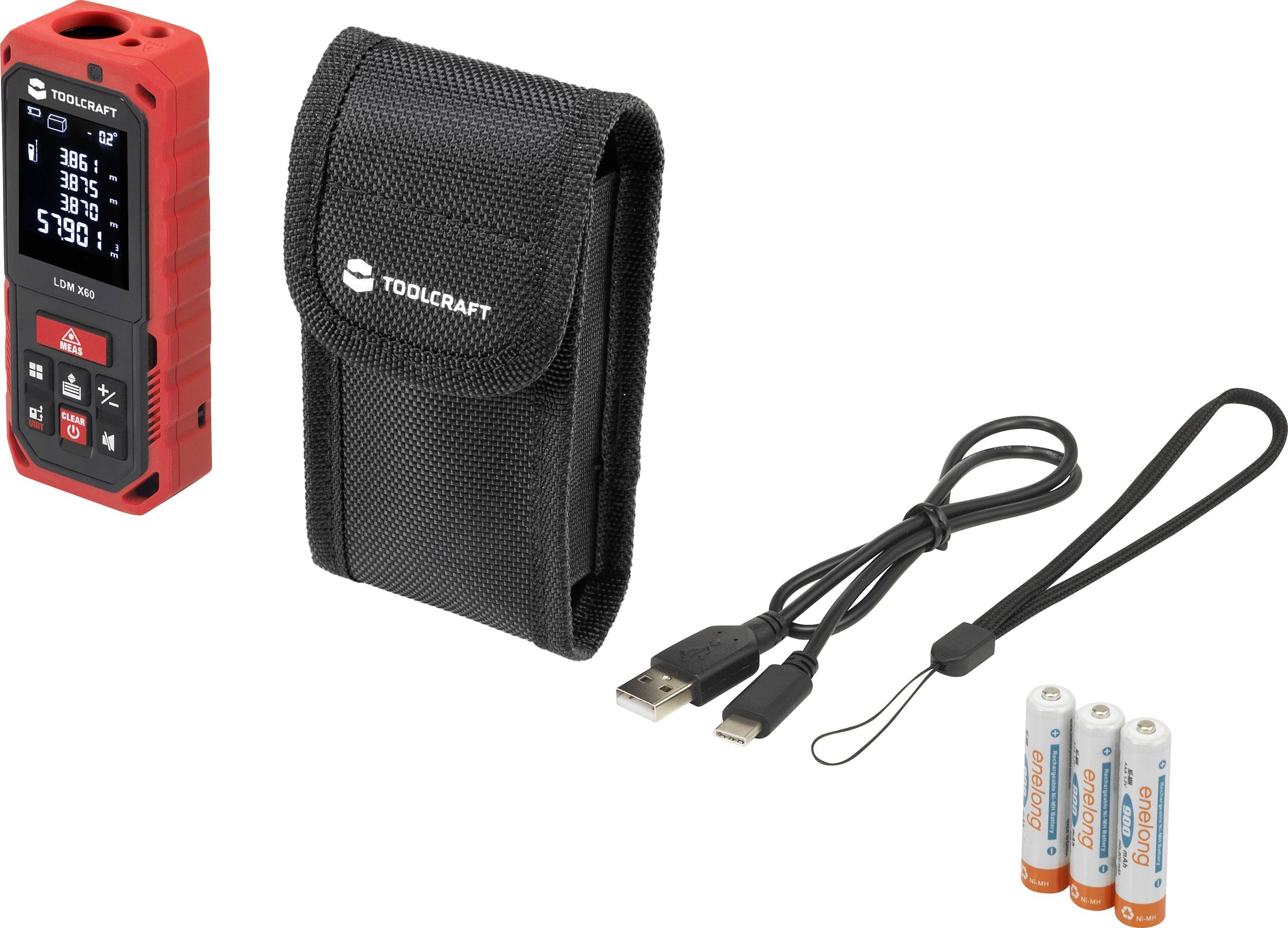 TOOLCRAFT Laser range finder Reading range (max.) (details) 60 m-5