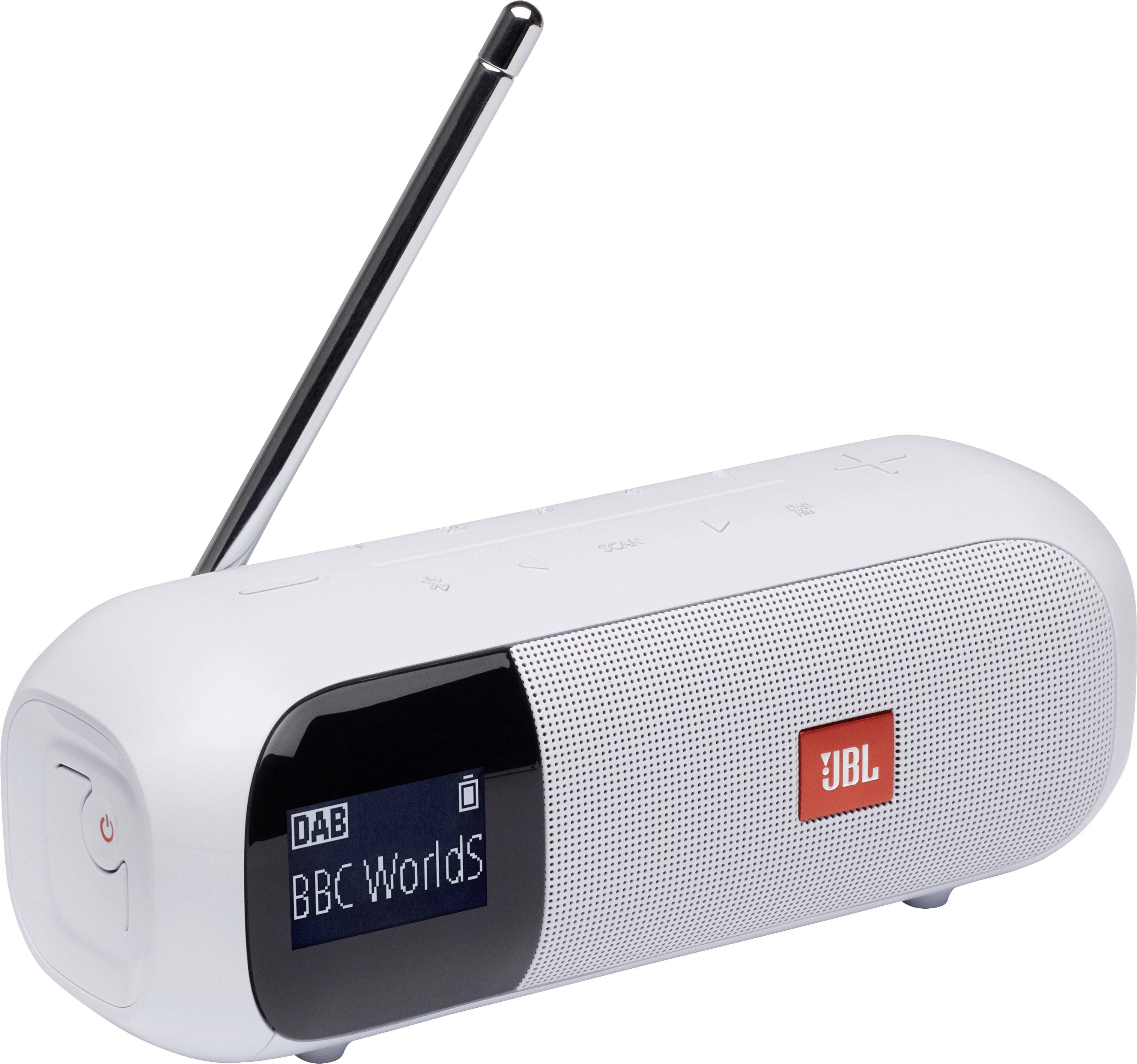JBL 2 Bluetooth speaker FM DAB, DAB+ , Water-proof White | Conrad.com