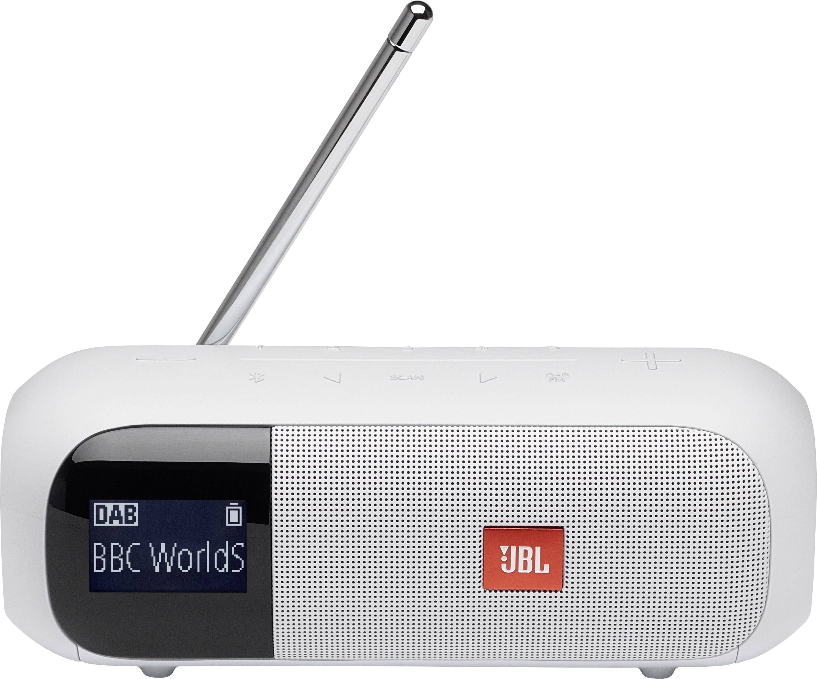 JBL Tuner 2 Bluetooth speaker FM radio, DAB, DAB+ , Waterproof White