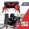 'Wiha tool case as a step, black-red, robust, awarded the German Design Award 2021, also showing use with a person.'